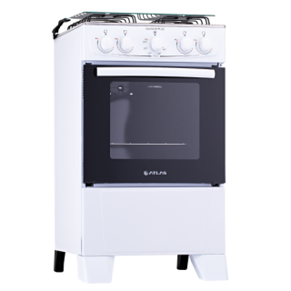 Fogão 4 Bocas Coliseum Plus Branco Atlas