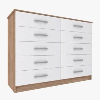 Cômoda 10 Gavetas CP0101 Branco Evidência