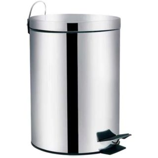 Lixeira 5 Litros Inox Ágata Metal Mor