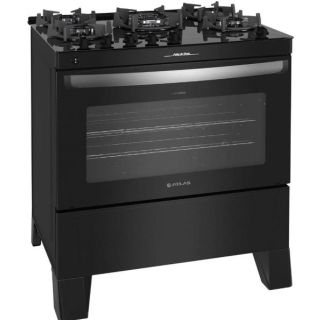 Fogão 5 Bocas Agile Glass Preto Atlas