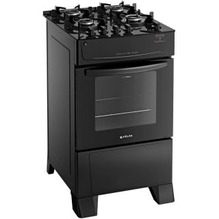 Fogão 4 Bocas Monaco Top Glass Preto Atlas