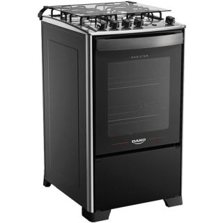 Fogão 4 Bocas Magister Inox Preto Dako