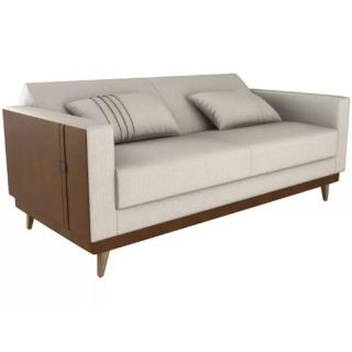 Sofá Cama Esther Areia/Marrom 482/483 Matrix