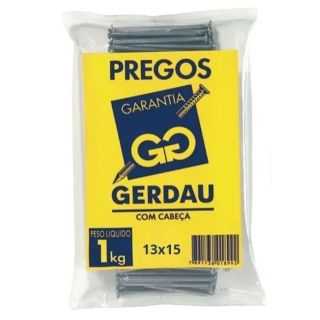 Prego Polido 1kg 13x15 Gerdau
