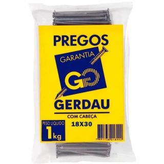 Prego Polido 1kg 18x30 Gerdau