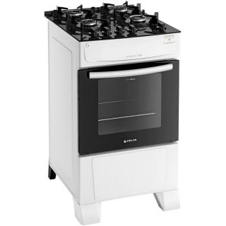 Fogão 4 Bocas Monaco Top Glass Branco Atlas