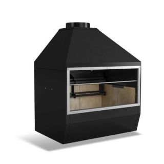 Churrasqueira Metálica Pequena Preta Textura Metávila