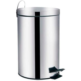 Lixeira 20L Inox Agata Metal Mor