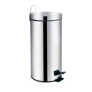 Lixeira 30L Inox Agata Metal Mor
