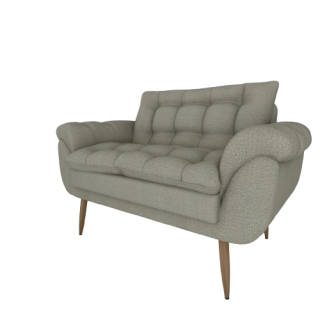 Sofá Cama Xangay 2 Lugares Marrom/Cappuccino E434 Matrix