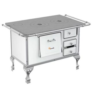 Fogão a Lenha N°2 Branco Lado Esquerdo Petrycoski