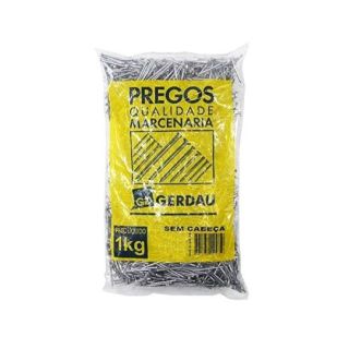 Prego Polido sem Cabeça 13x15 Gerdau