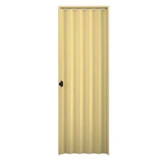 Porta Interna PVC Sanfonada 0,7x2,1 Areia Plasbil