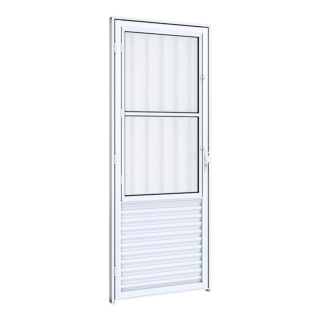 PORTA ALU POST GR 3/4 215X085 ESQ. BR ULLIAN