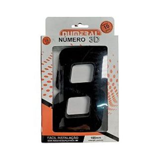 Número "8" Preto 125mm - ACM