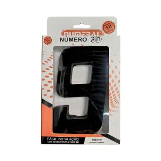 Número "9" Preto 125mm - ACM