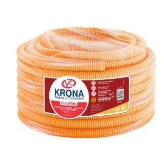 Eletroduto Corrugado Laranja 25mm Krona