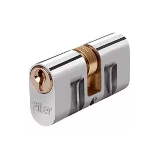 Cilindro Fechadura Cromado 40mm Piller