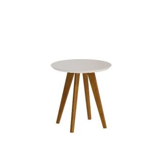 Mesa Lateral Classic Redonda Off White Imcal