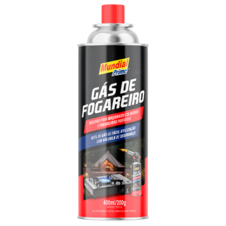 Gás de Fogareiro 400ml 200g Mundial Prime